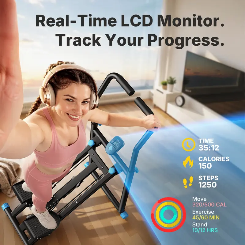 Stair Stepper with Handlebar - Full-Body Workout