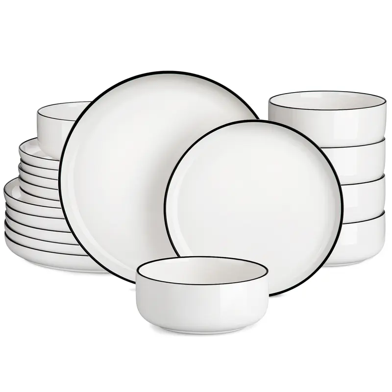 12/16/18/24 Pieces Porcelain Dinnerware Set