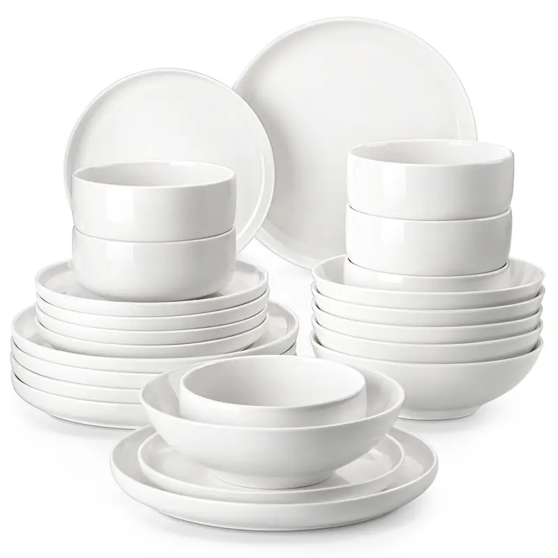 12/16/18/24 Pieces Porcelain Dinnerware Set