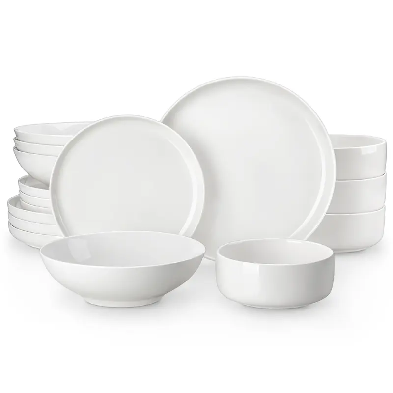 12/16/18/24 Pieces Porcelain Dinnerware Set