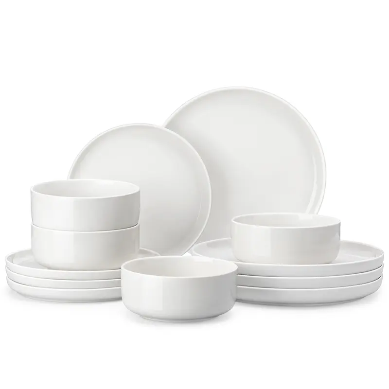 12/16/18/24 Pieces Porcelain Dinnerware Set