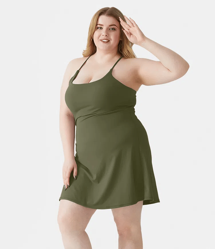 Plush Backless Active Dress-Easy Peezy