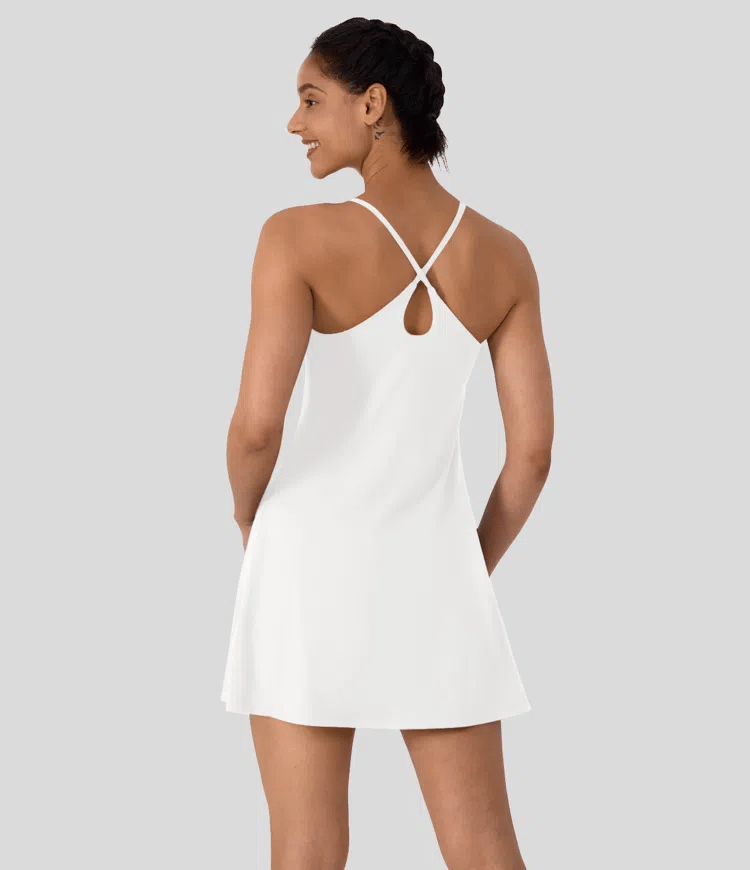 Plush Backless Active Dress-Easy Peezy
