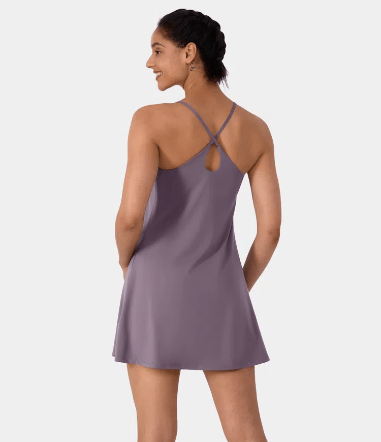 Plush Backless Active Dress-Easy Peezy