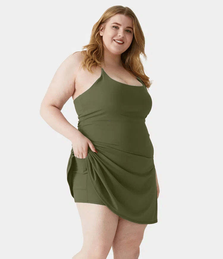 Plush Backless Active Dress-Easy Peezy