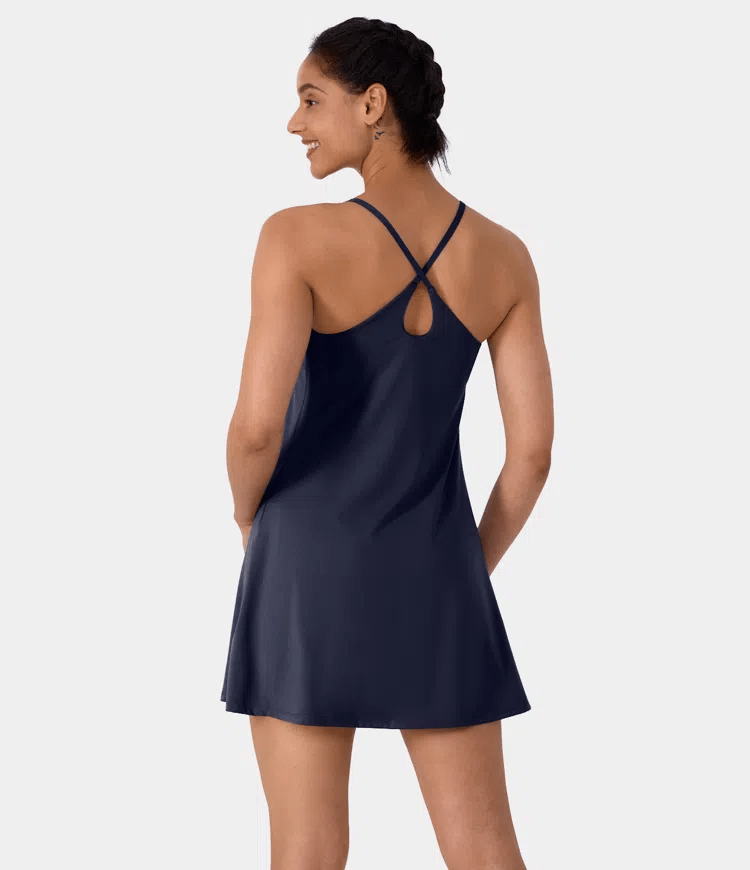 Plush Backless Active Dress-Easy Peezy
