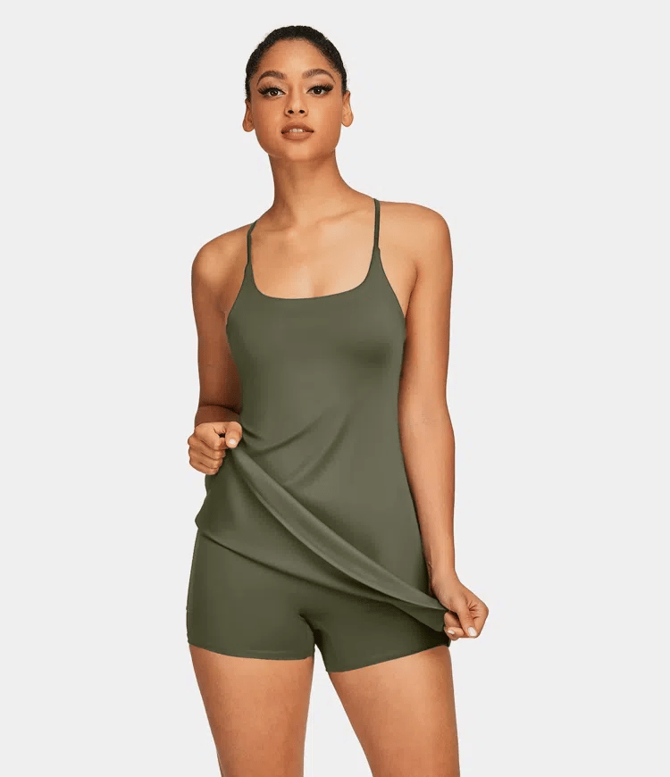 Plush Backless Active Dress-Easy Peezy
