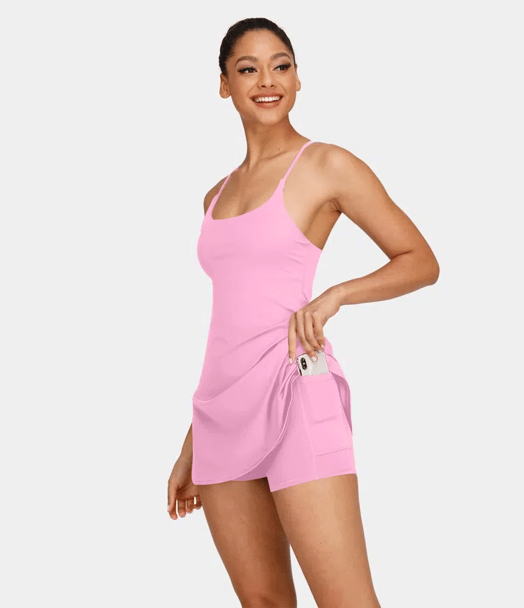 Plush Backless Active Dress-Easy Peezy