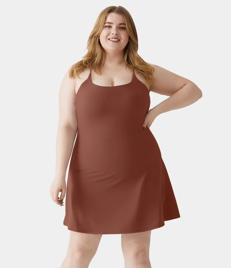 Plush Backless Active Dress-Easy Peezy