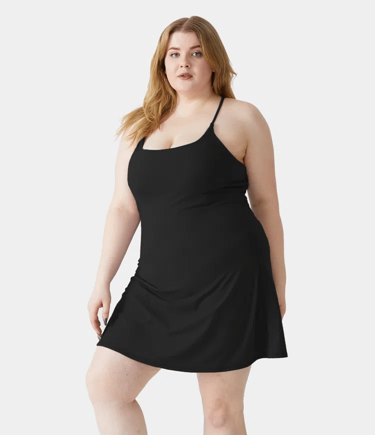 Plush Backless Active Dress-Easy Peezy