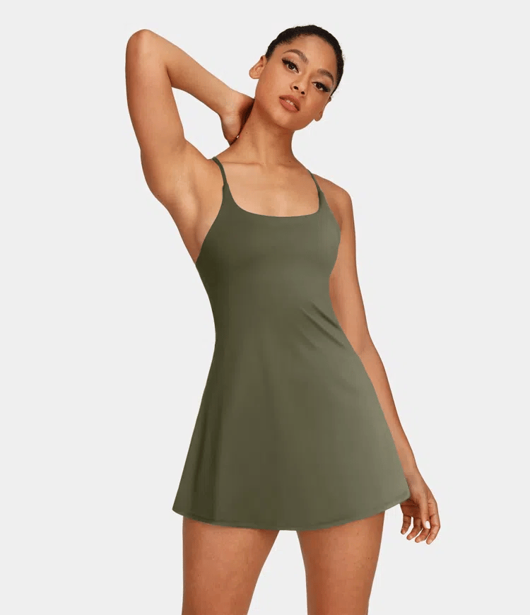Plush Backless Active Dress-Easy Peezy