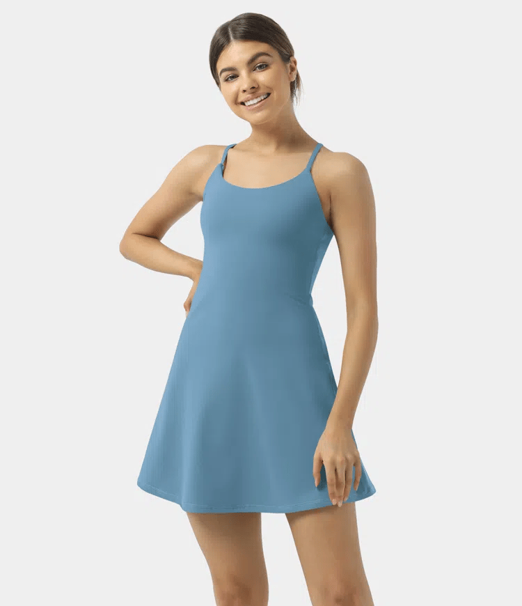 Plush Backless Active Dress-Easy Peezy