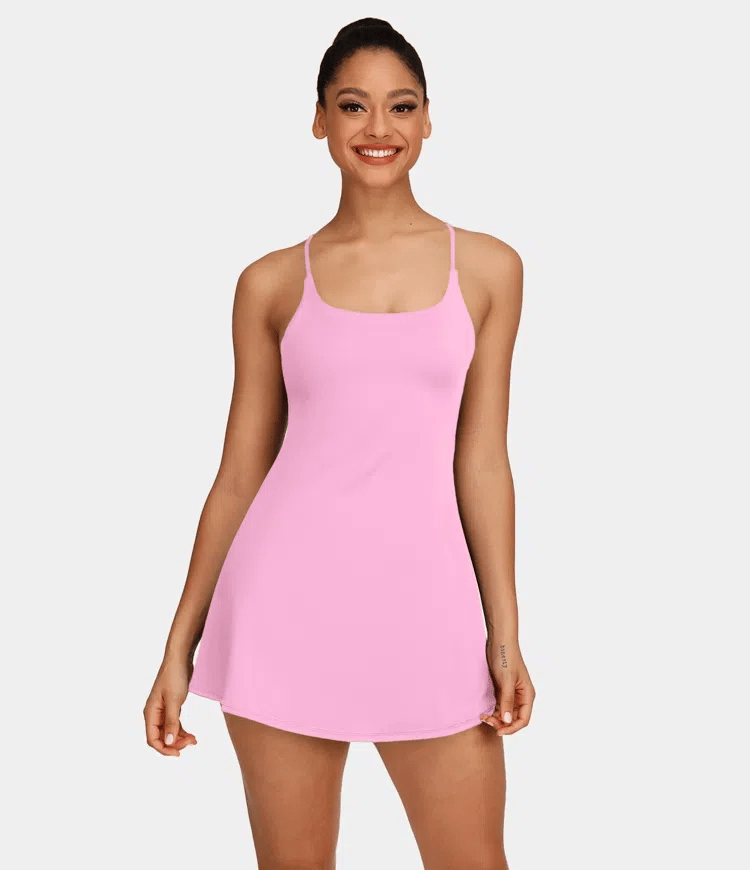 Plush Backless Active Dress-Easy Peezy