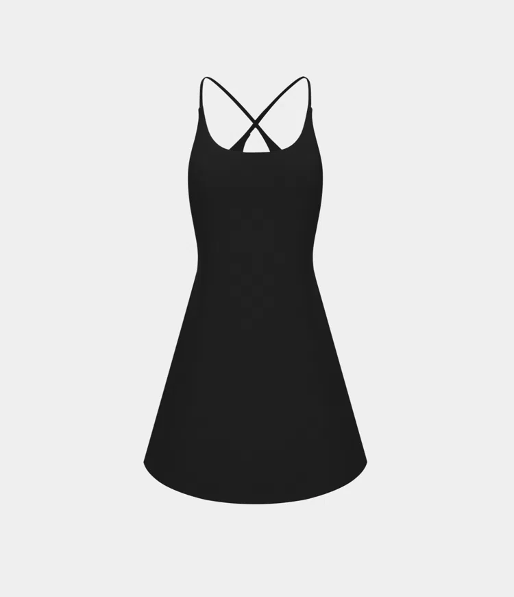 Plush Backless Active Dress-Easy Peezy