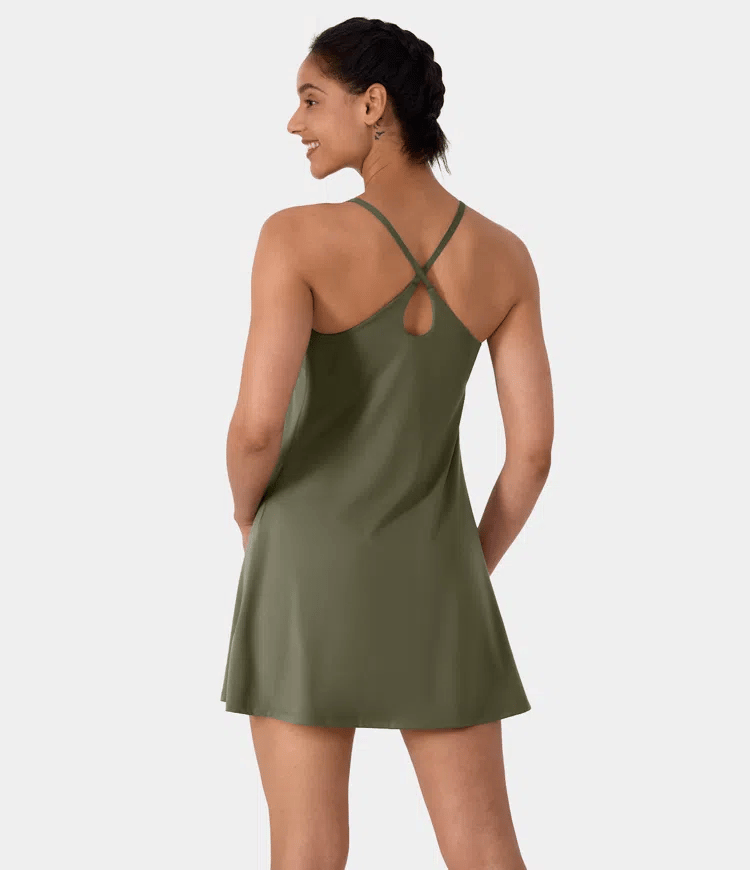 Plush Backless Active Dress-Easy Peezy