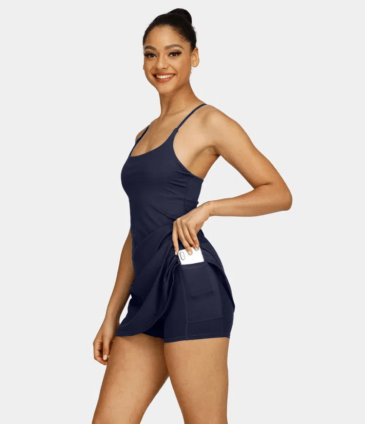 Plush Backless Active Dress-Easy Peezy