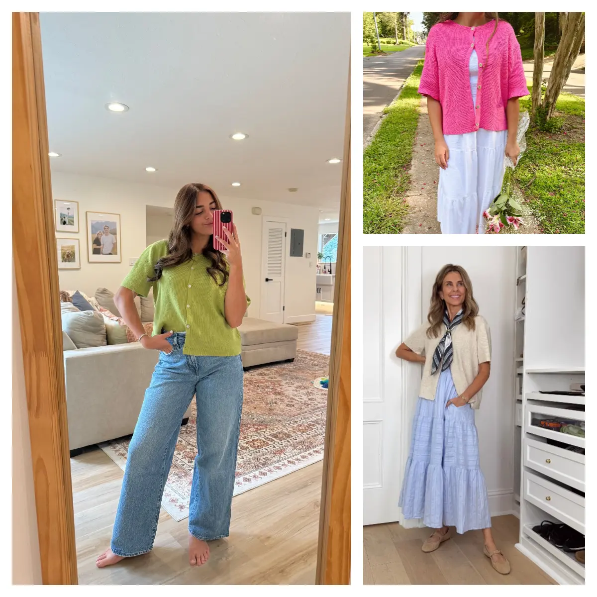Women's Short Sleeve Cardigan Sweaters