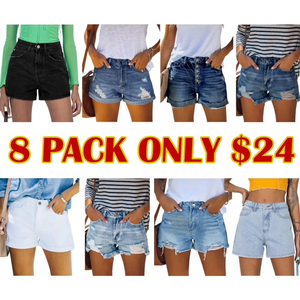 Women's Casual Denim Shorts (Just $3 Each!)