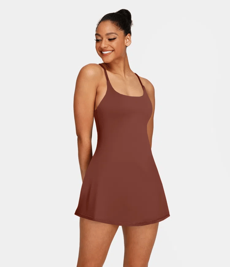 Plush Backless Active Dress-Easy Peezy