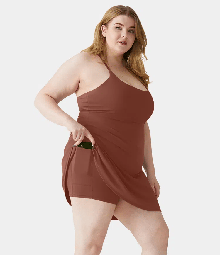 Plush Backless Active Dress-Easy Peezy