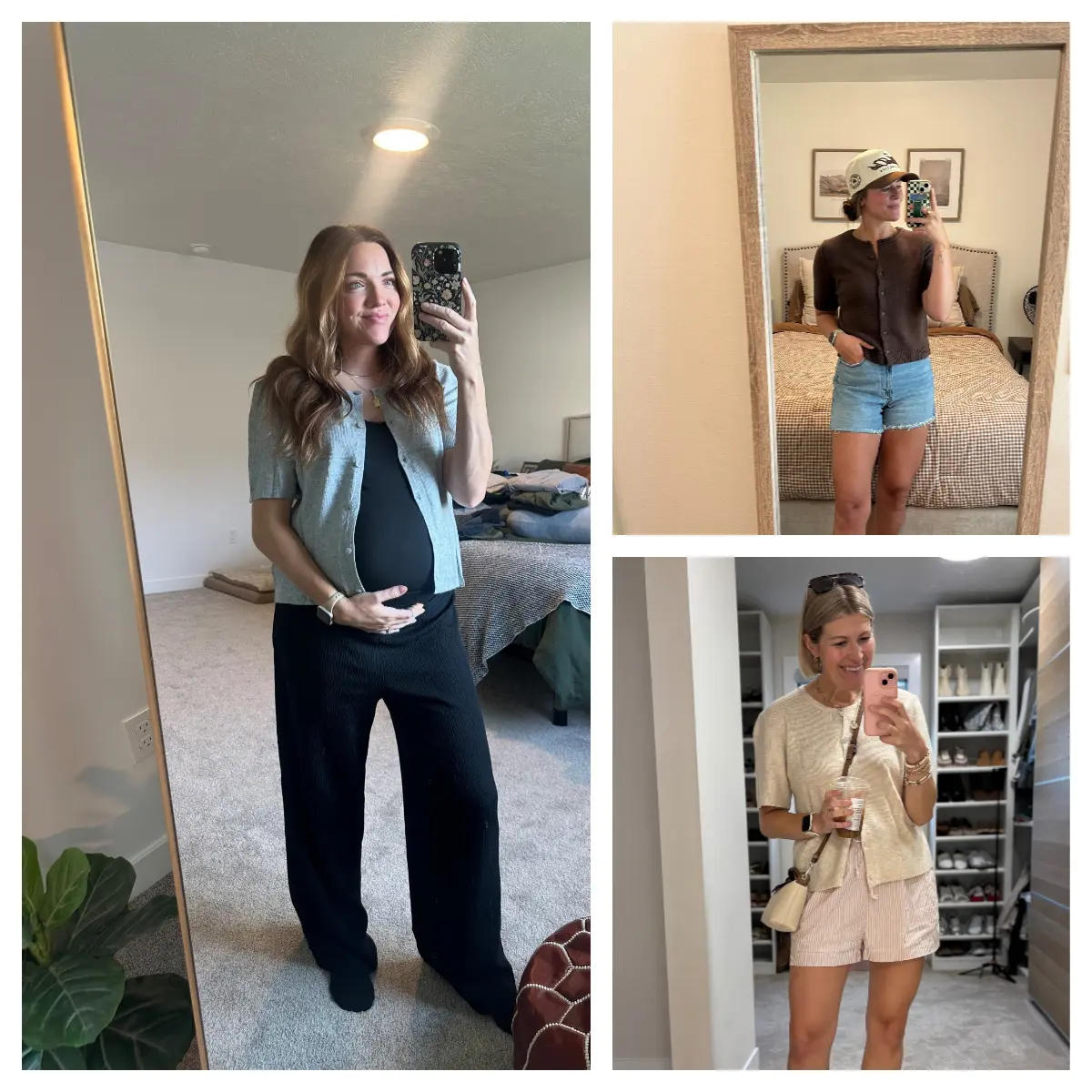 Women's Short Sleeve Cardigan Sweaters