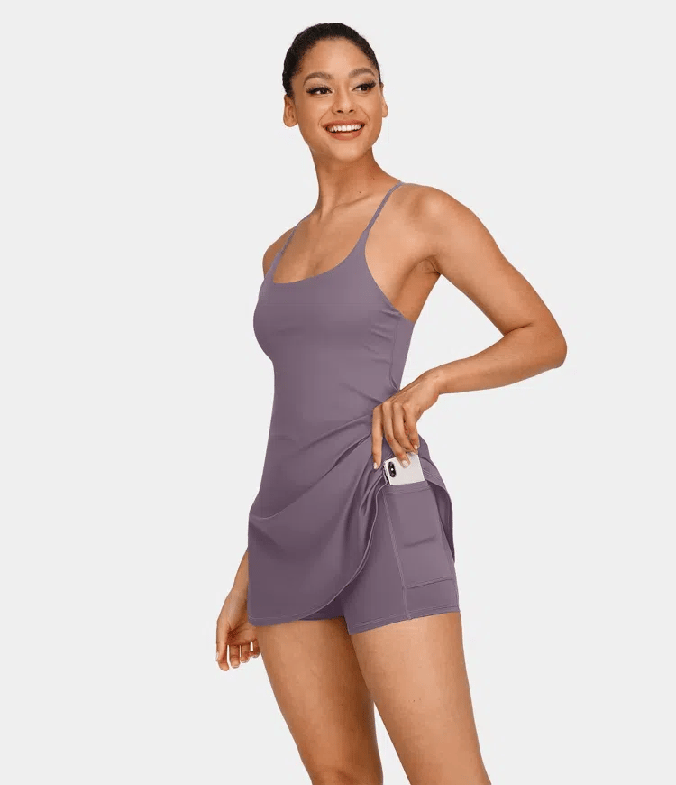 Plush Backless Active Dress-Easy Peezy
