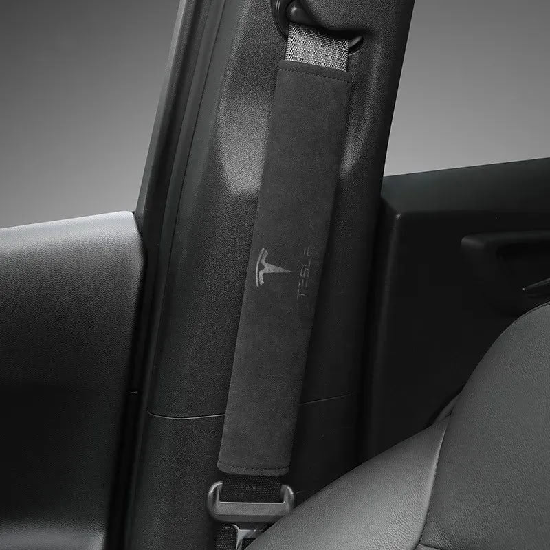 Alcantara Seat Belt Covers for Tesla Model 3/Y/S/X