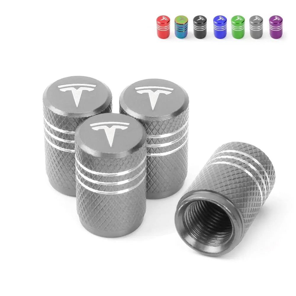 Tesla Valve Stem Caps (4 Pcs)