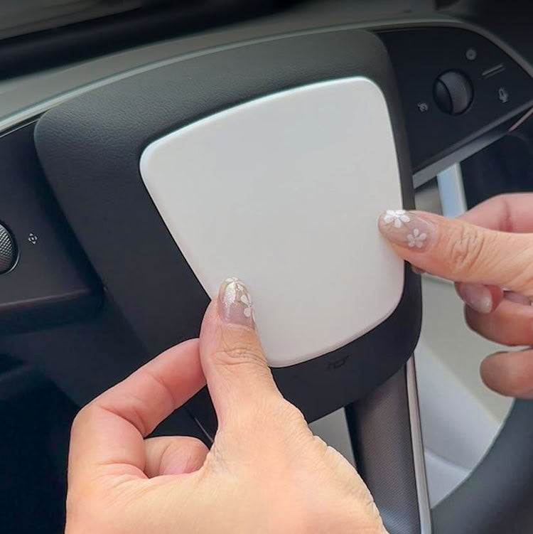 Steering Wheel Trim Cover for Tesla Model 3 Highland Model Y Juniper（Combo pack）