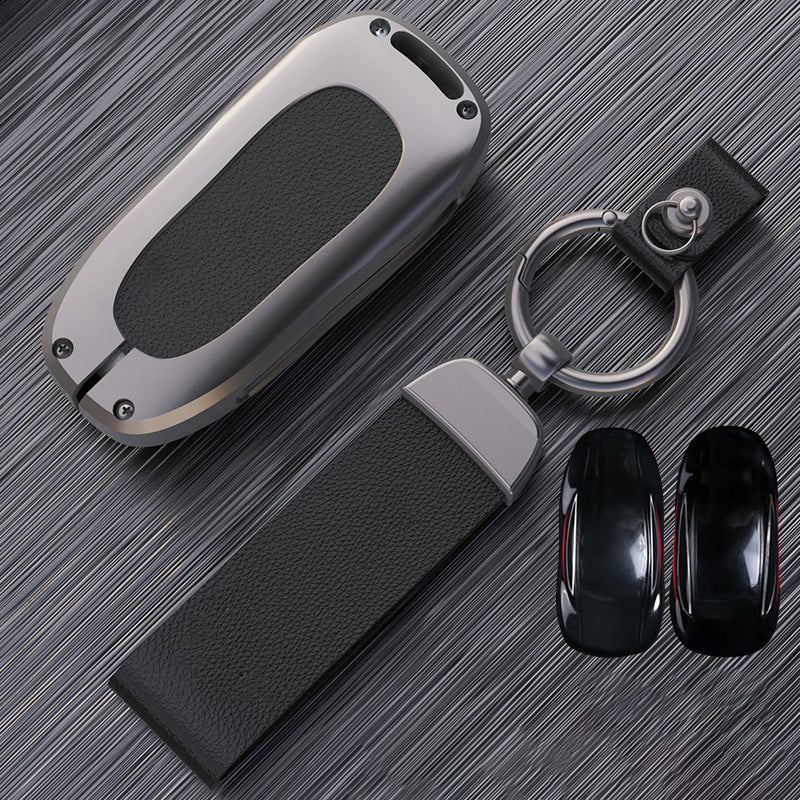 Tesla Model X Key Fob Cover - Aluminum Alloy Protective Case Model X Black