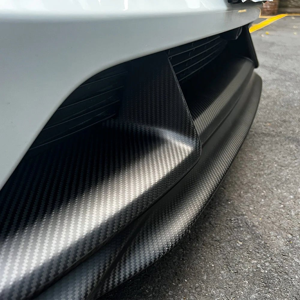 2025+ Model Y Juniper Carbon Fiber Front Lip Splitterc- High Performance Exterior Upgrade (Glossy/Matte) Matte