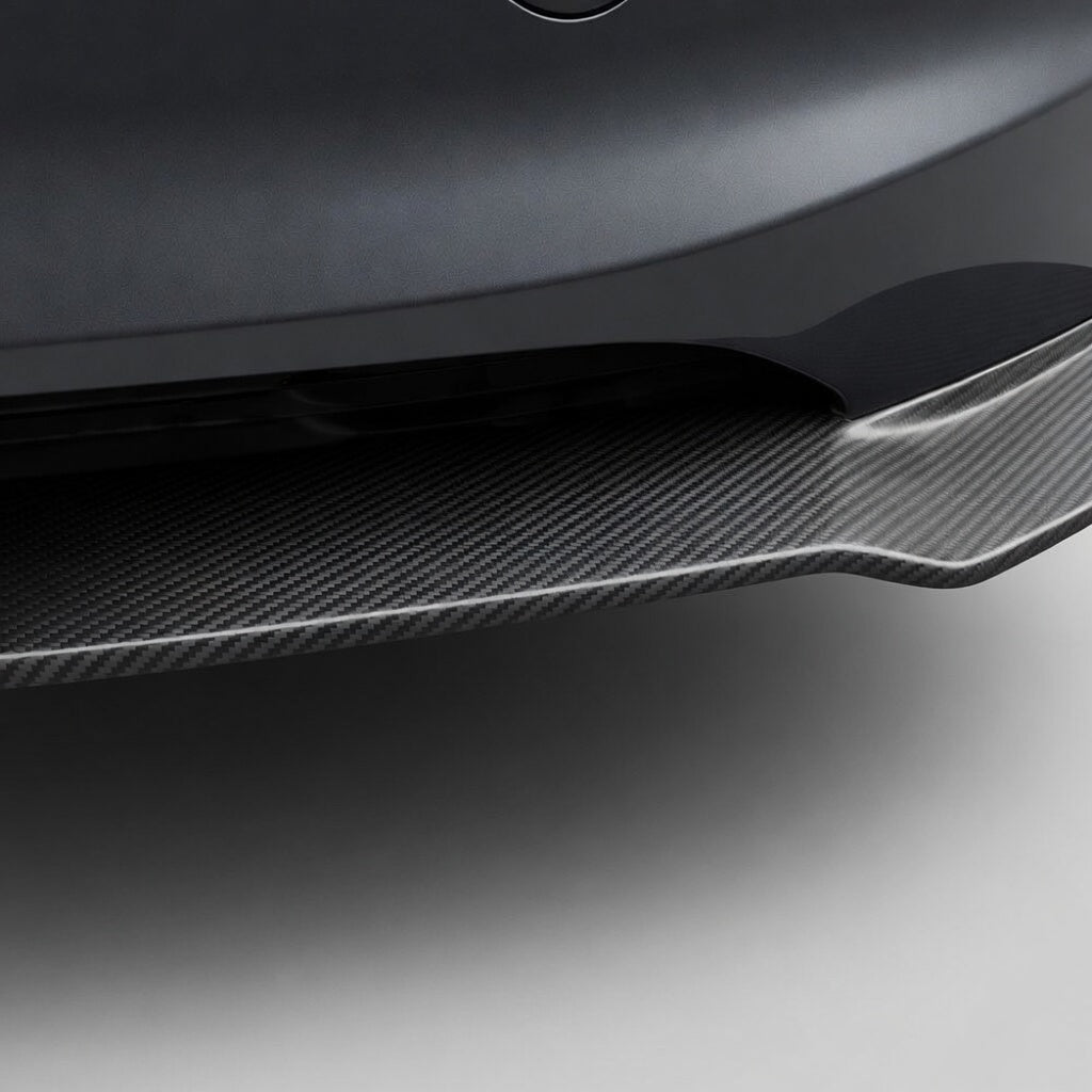Real Carbon Fiber Front Lip Splitter for Tesla Model 3 Highland 2024+