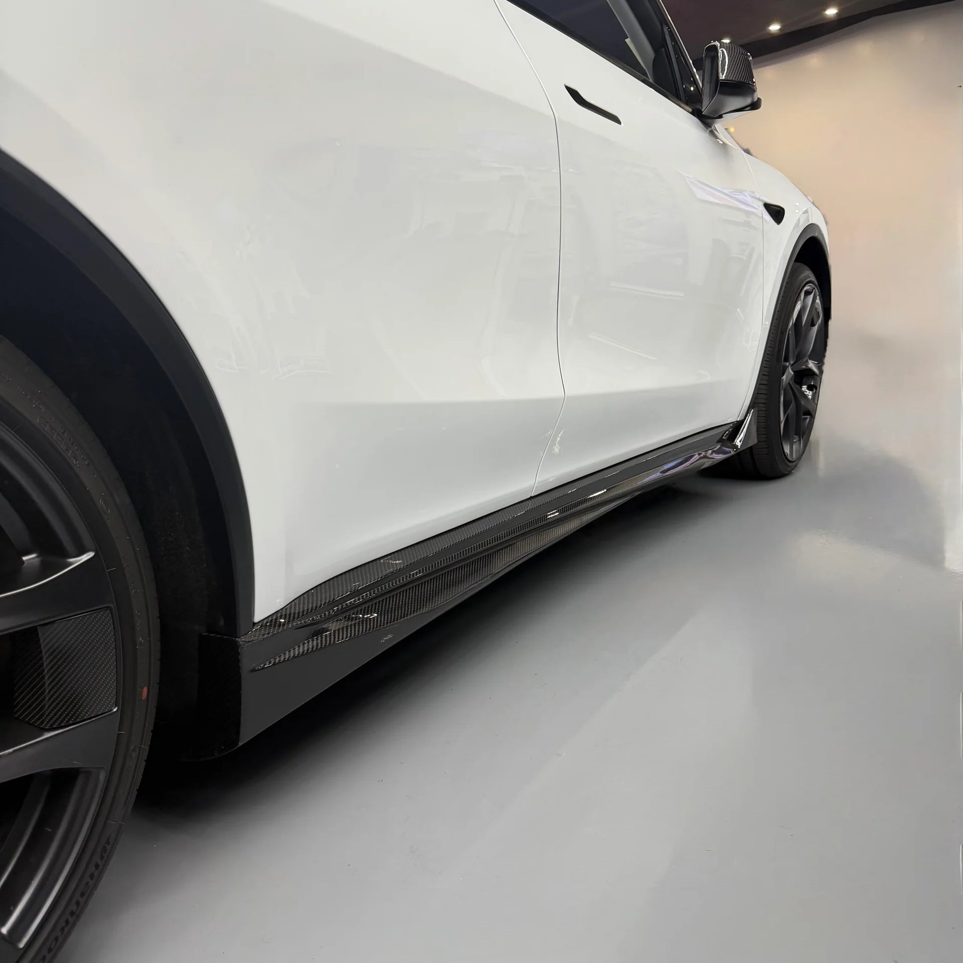 Dry Carbon Fiber Side Skirts for Model Y Juniper - High Performance Exterior Upgrade