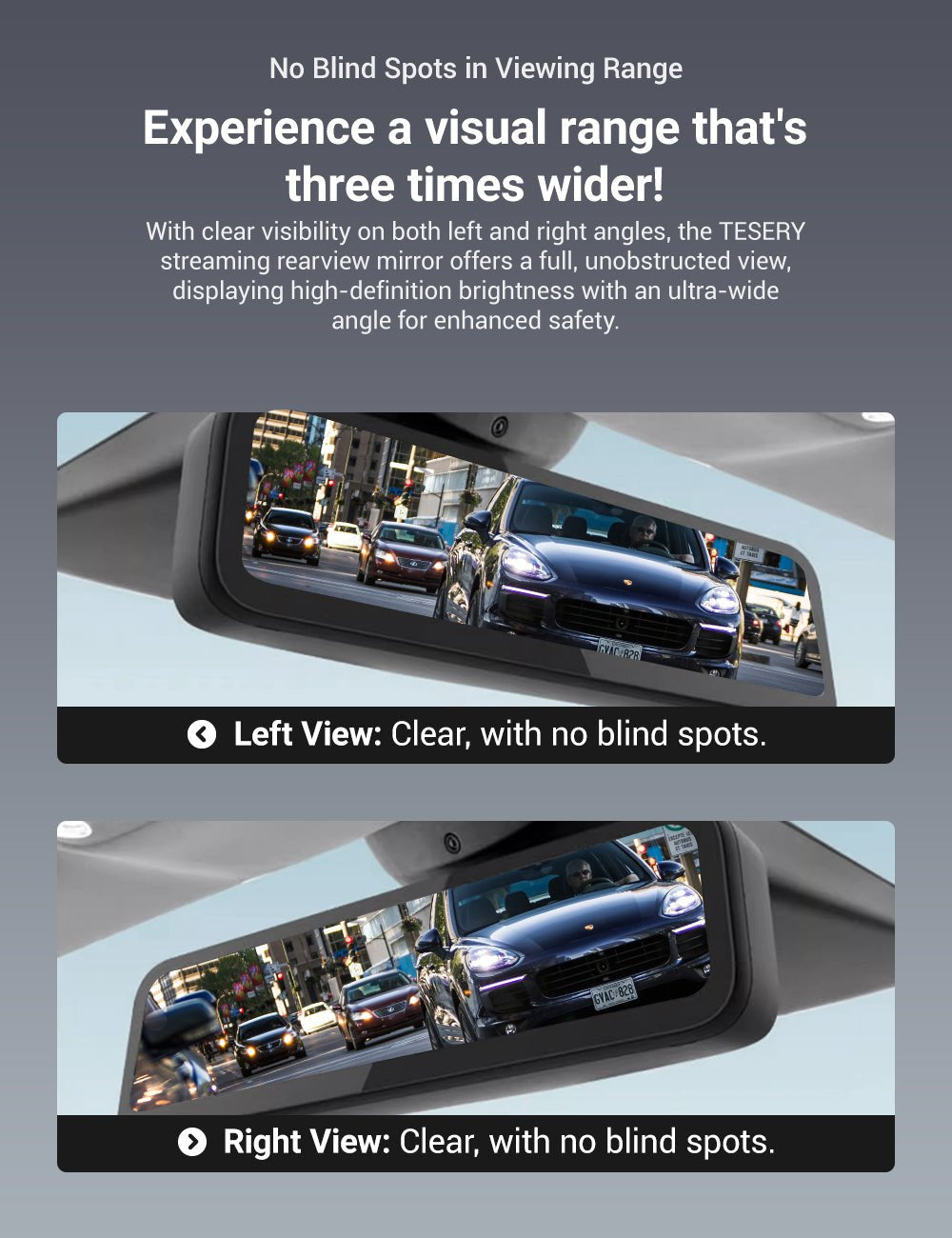 Streaming Rearview Mirror Recorder for 9″ Model 3 Highland 丨Single Camera