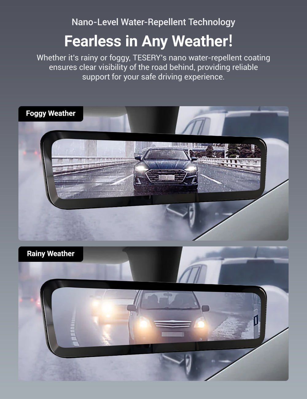 Streaming Rearview Mirror Recorder for 9″ Model 3 Highland 丨Single Camera