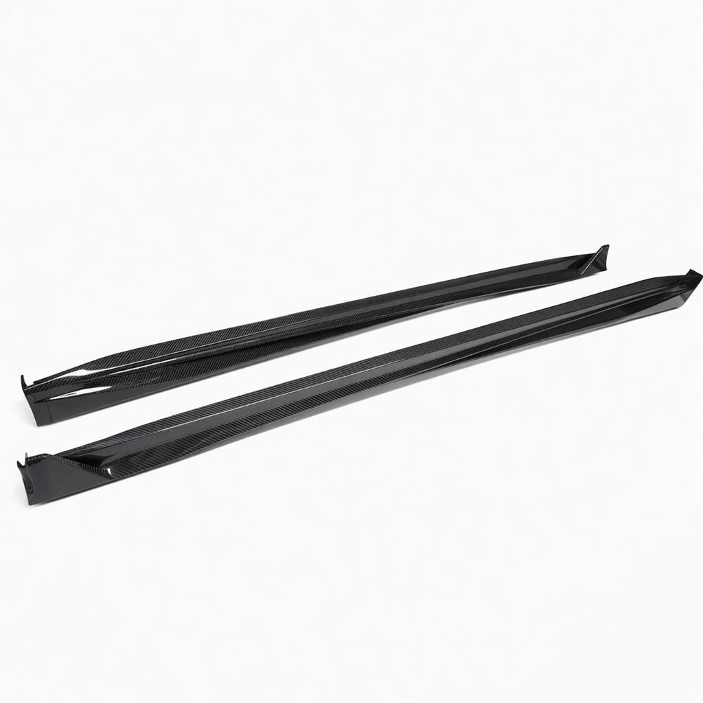 Dry Carbon Fiber Side Skirts for Model Y Juniper - High Performance Exterior Upgrade Glossy