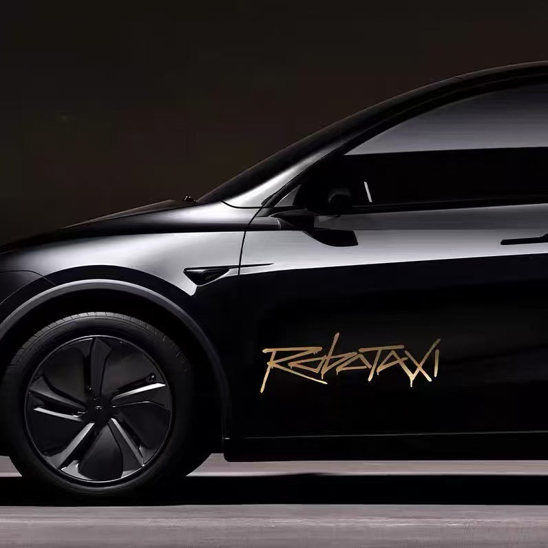 Reflective Robotaxi Decal | Tesla Body & Window Waterproof PVC Sticker