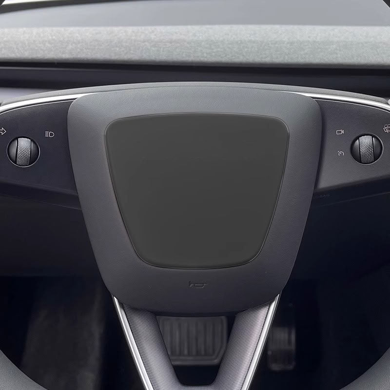 Steering Wheel Trim Cover for Tesla Model 3 Highland Model Y Juniper（Combo pack） Center Cap Black