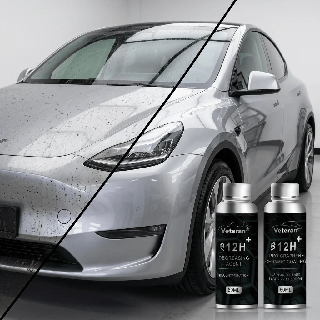 12H Graphene Ceramic Coating & Degreaser Kit | Mirror Shine & Hydrophobic