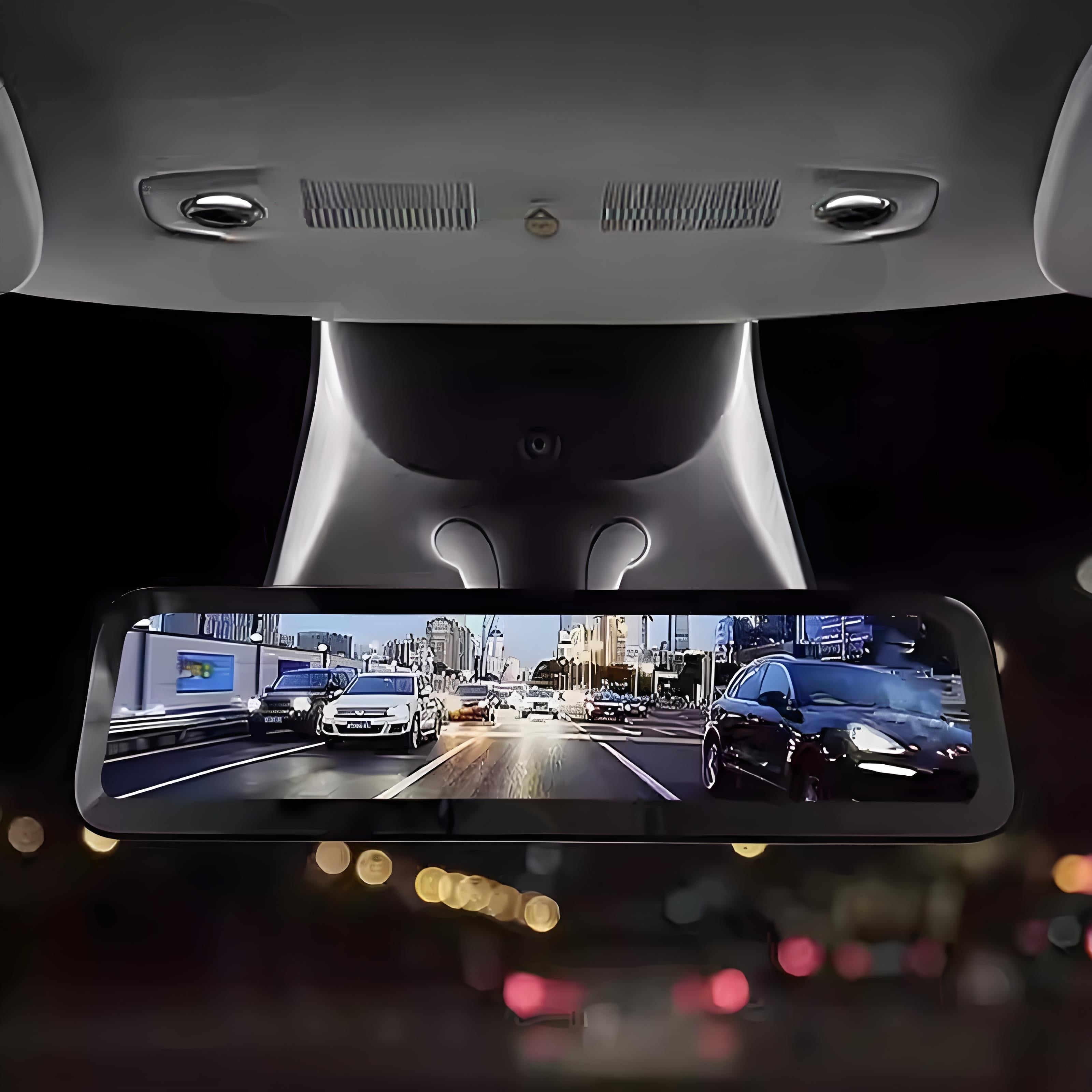 Streaming Rearview Mirror Recorder for 9″ Model 3 Highland 丨Single Camera