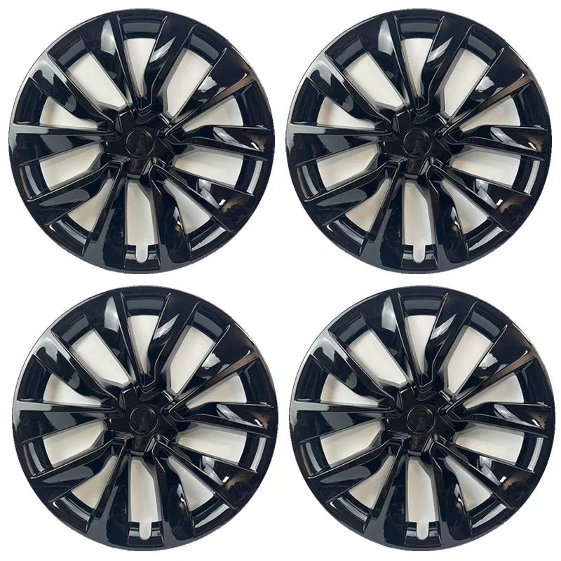 19" Cyclone Wheel Covers for Tesla Model 3 Highland Glossy Black