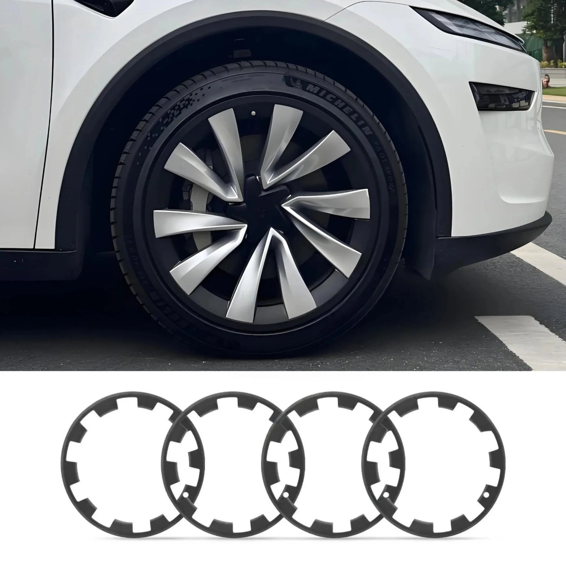 20″ Wheel Rim Protector Strips for Tesla Model Y Juniper (2025.03+) Model Y Juniper (2025.03+) 20 inch Black