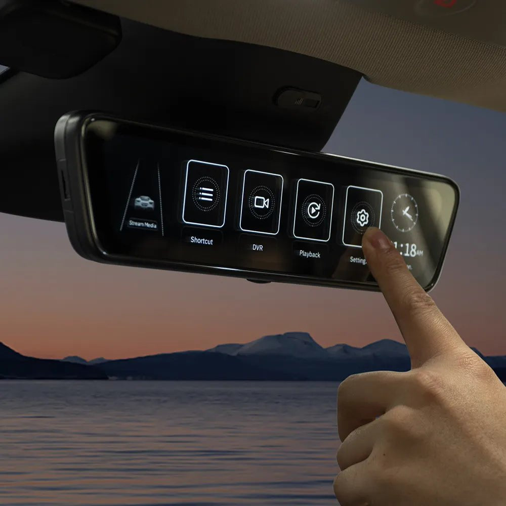 Streaming Rearview Mirror Recorder for 9″ Model 3 Highland 丨Single Camera
