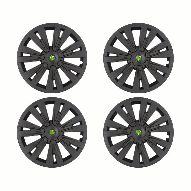 4PCS HubCap Wheel Covers for Tesla Model Y (19-inch) Model Y (19-inch) Matt Black