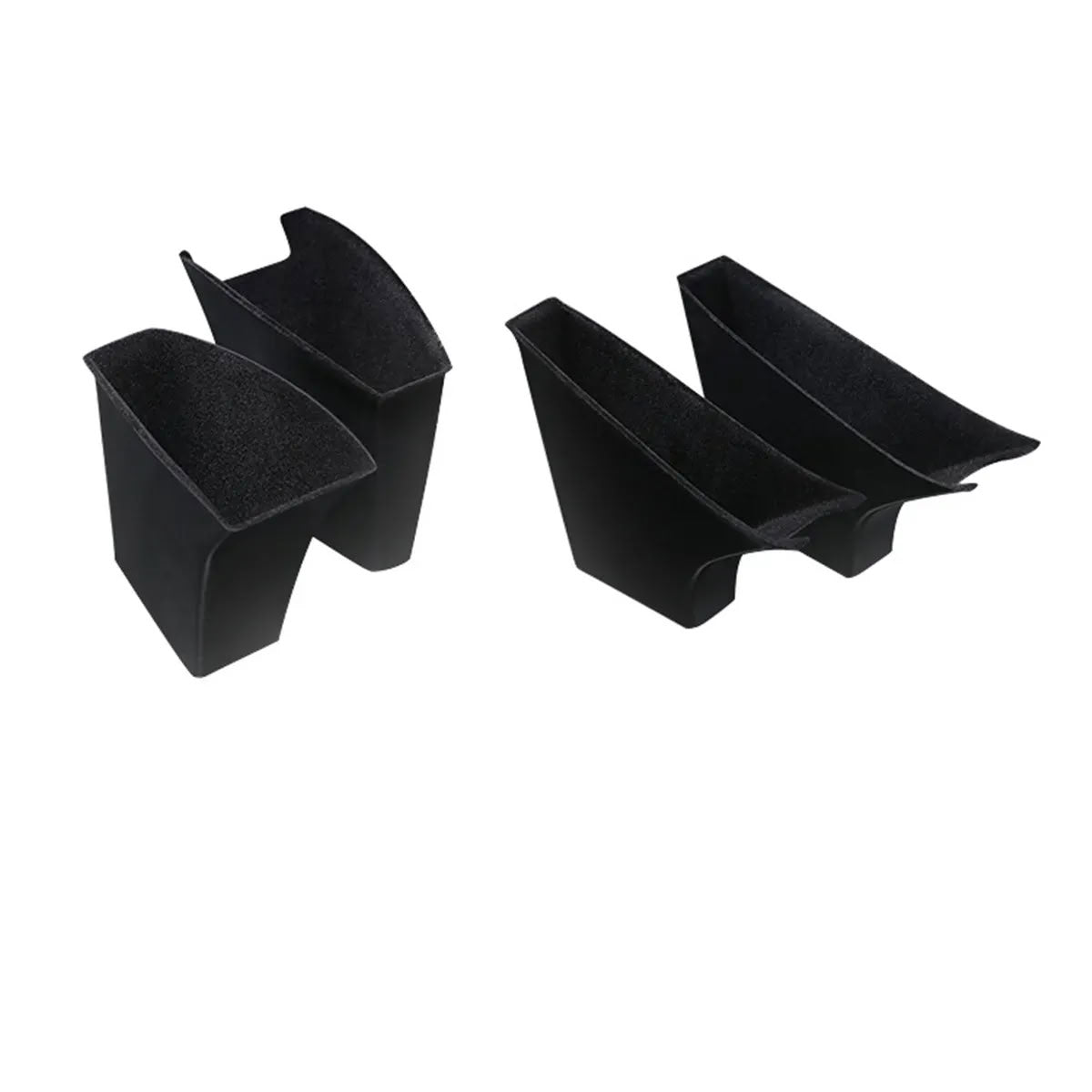 4pcs Door Handle Storage Box for Tesla Model 3/Y Flocking