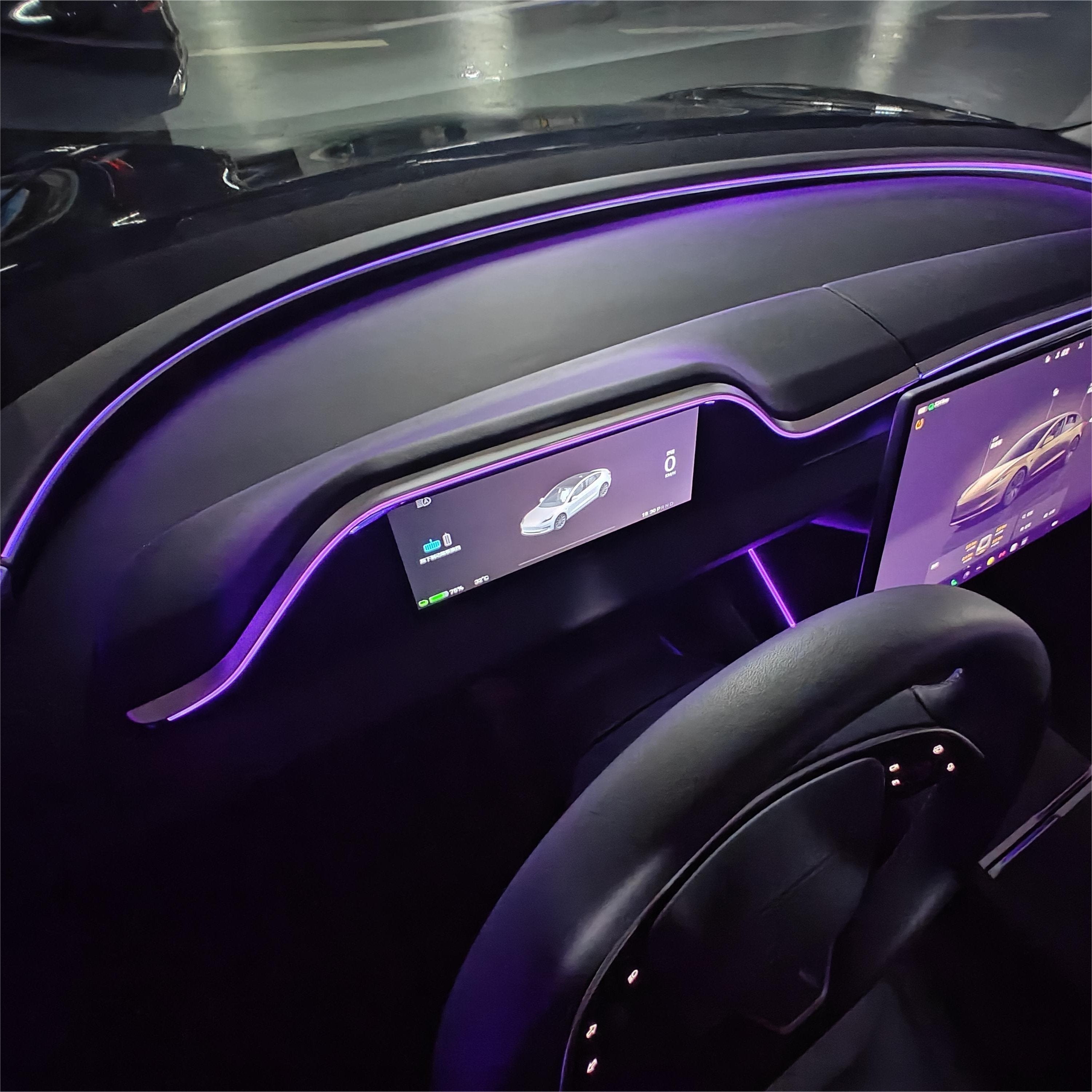 8.9'' Integrated Dashboard Display with Ambient Lighting for Tesla Model 3 / Y