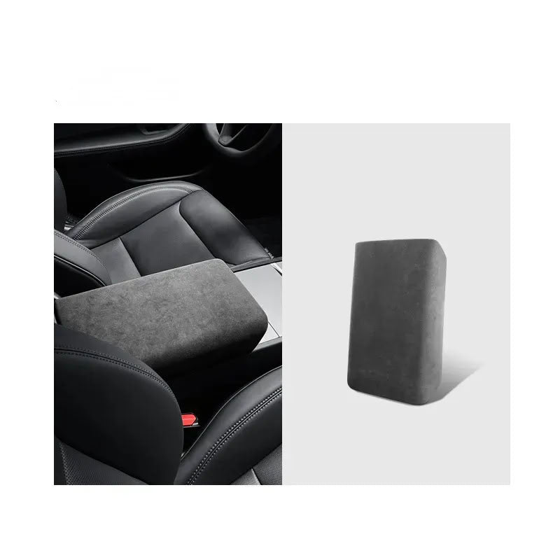 Alcantara Armrest Cover for Tesla Model 3 Highland/Model Y Juniper Model 3 Highland Model Y Juniper Carbon Black