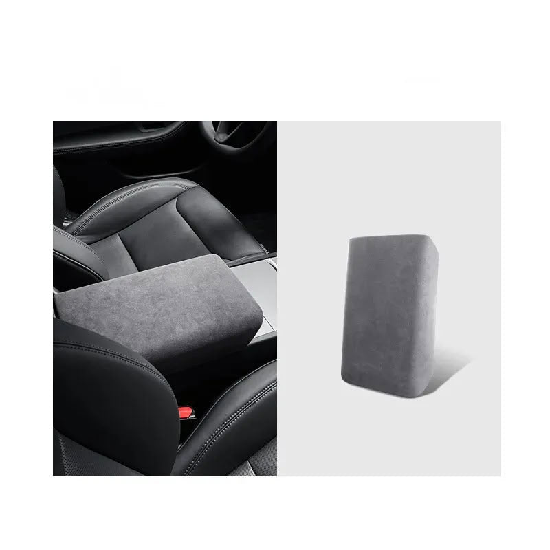 Alcantara Armrest Cover for Tesla Model 3 Highland/Model Y Juniper Model 3 Highland Model Y Juniper Dark Gray