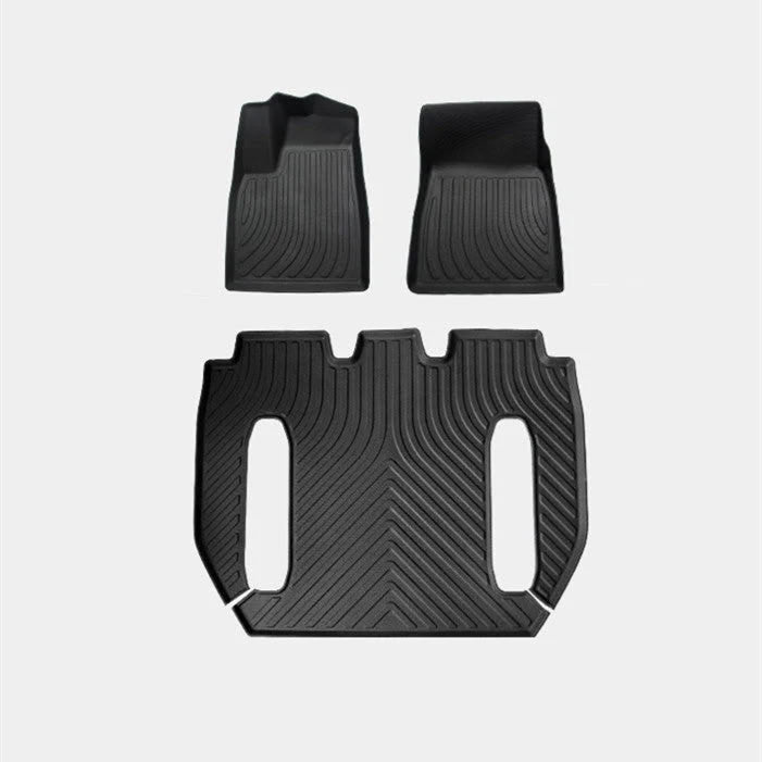 All-Weather Floor Mats for Tesla Model X Model X (6-Seat-2021-2025) 3 Piece Set (Only for LHD)