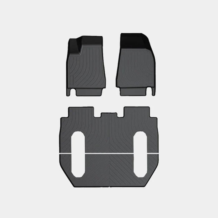 All-Weather Floor Mats for Tesla Model X Model X (6-Seat-2016-2020) 3 Piece Set (Only for LHD)